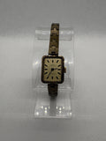 Jules Jurgenson Brass Ladies Watch Vintage 17-Jewel Swiss Mechanical Runs Great