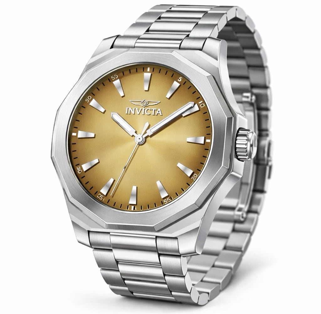 Invicta Speedway Dominus Men's Watch Gold Dial 42mm Stainless Steel Case 50988