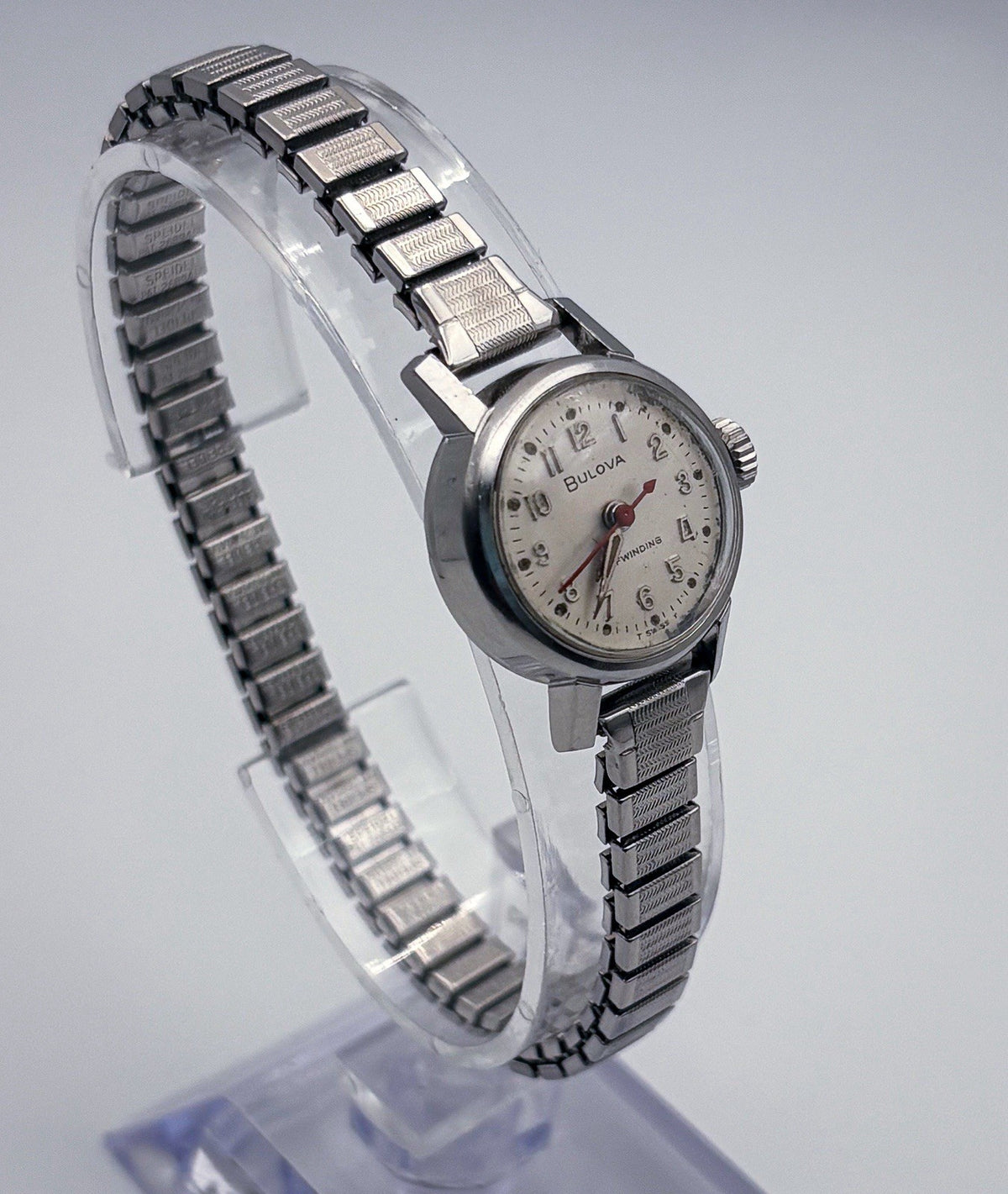 Vintage Bulova 1965 Automatic Ladies Watch M5 6CMAC 17J Stainless Steel Runs