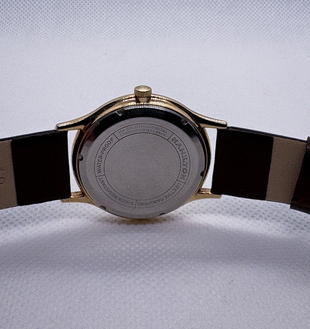 Vintage Hamilton Thin-O-Matic Cal 666 Micro Rotor Automatic Watch 10K GF Bezel