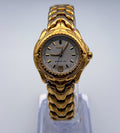 VTG 1996 Seiko Sports 100 Ladies Gold Watch Sapphlex Crystal Date 7N82-0379 [A4]