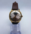 Vintage 1960s Helbros Invincible Germany Manual Wind Men Dress Watch RUNNING
