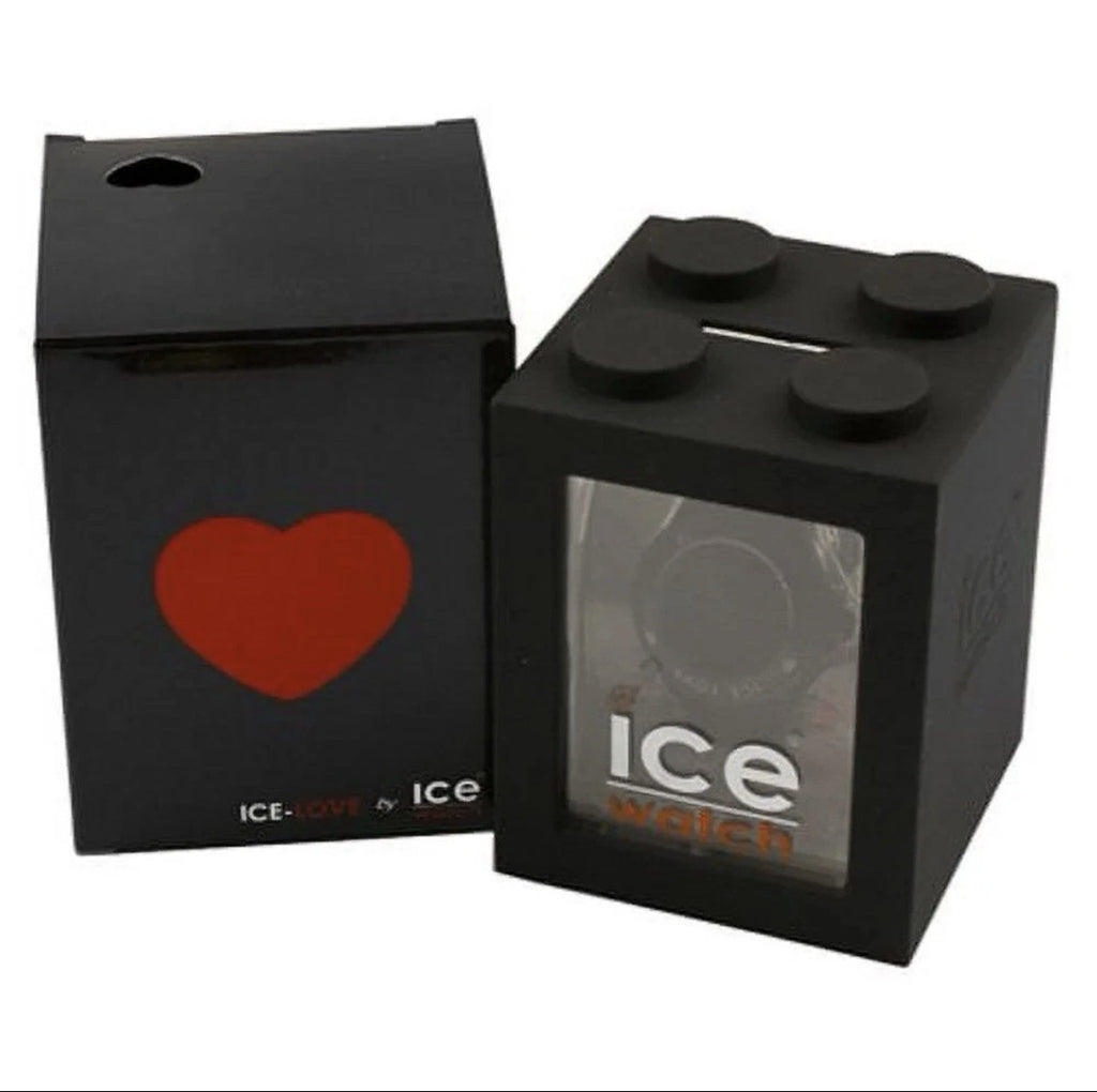 Ice Watch Unisex Ice Love Black Dial Black Silicone Watch  LOBKSS10 Swarovski
