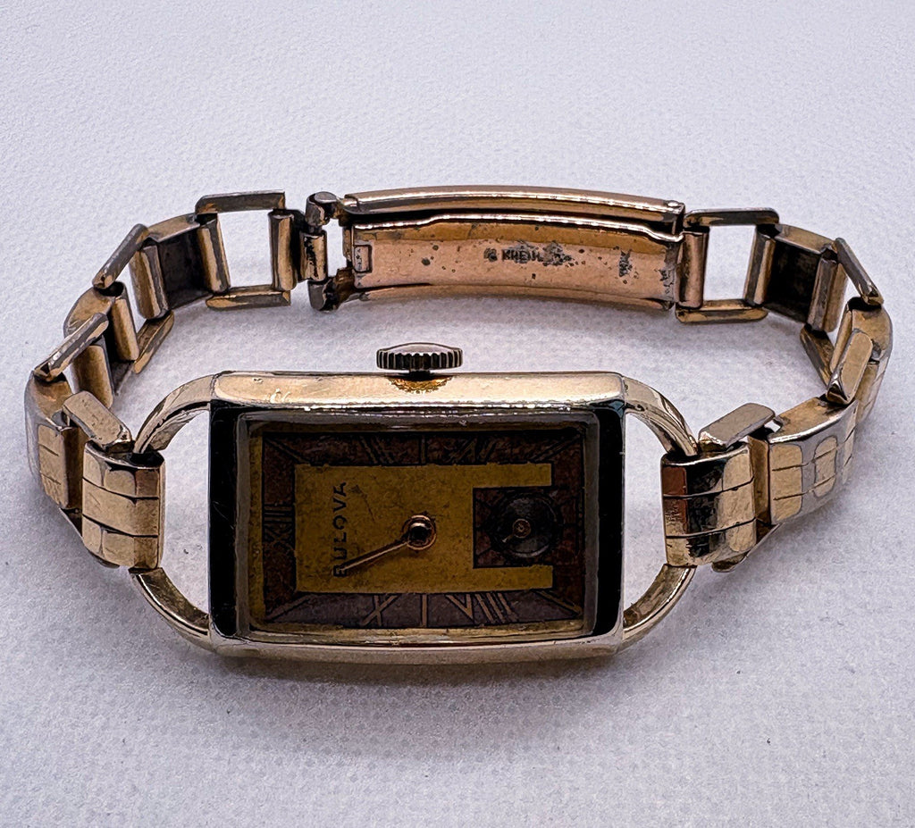 1939 Bulova American Eagle Hooded 10K GF 21J 7AP Manual Wind Vintage Men Watch