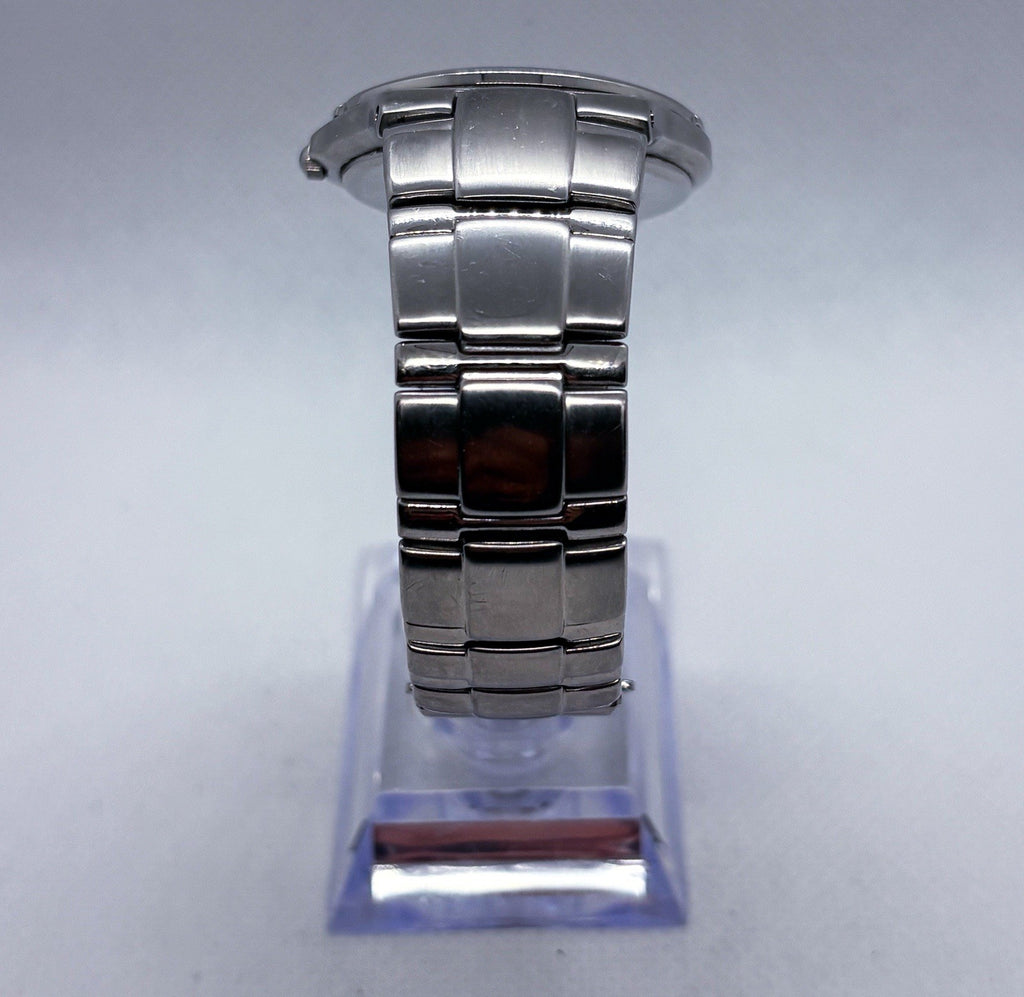 VTG Citizen Eco-Drive E110-K16750 Men's Black Diamond Dial Steel Watch 6” Wrist