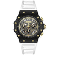 Invicta Racing Vaulthan Men's Watch 69653 44mm Black Case White Band Skeleton