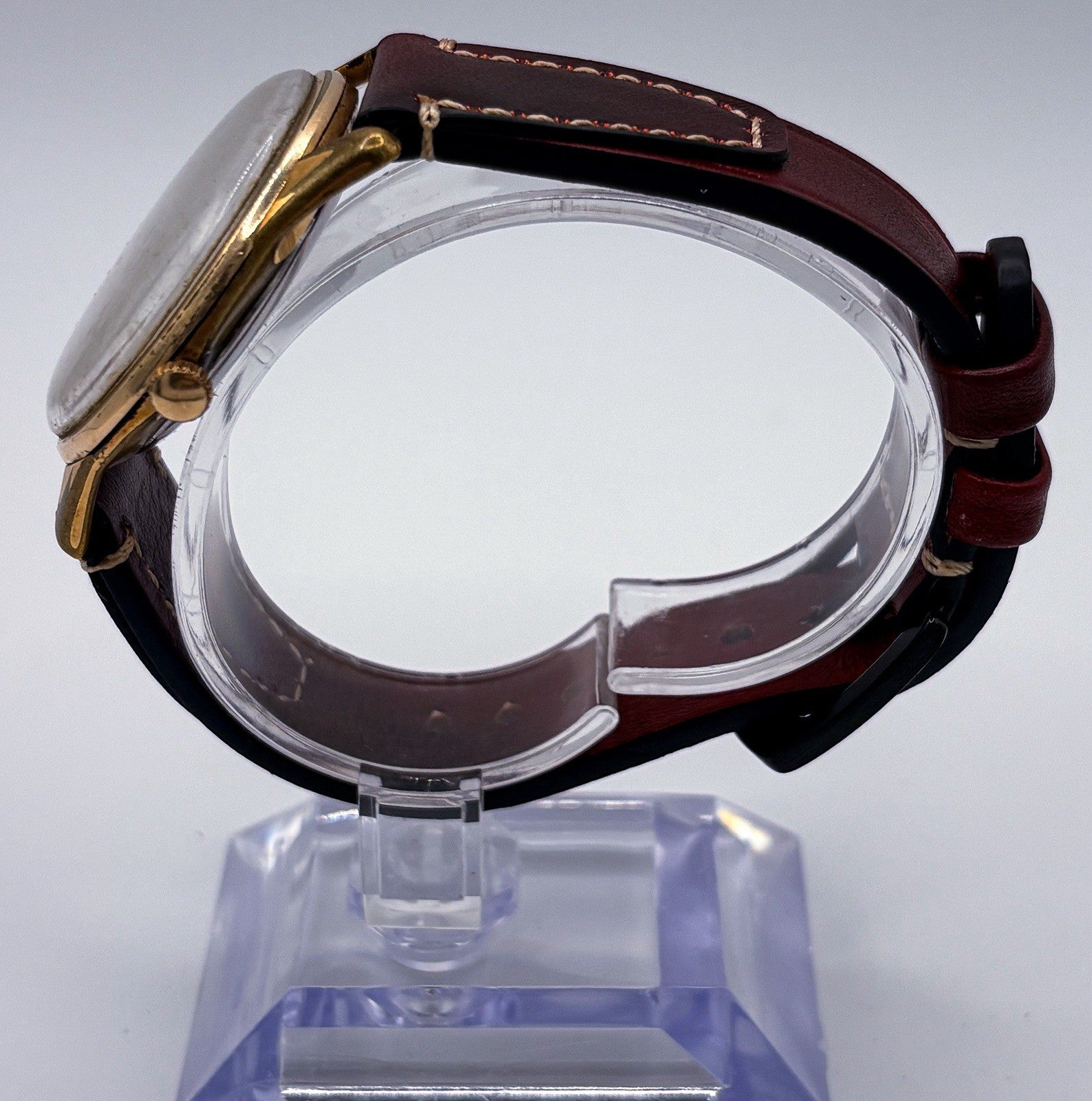 VTG 1958 Seiko Cronos Calendar 21J 14K Gold Filled Watch J14061A RUNNING Patina