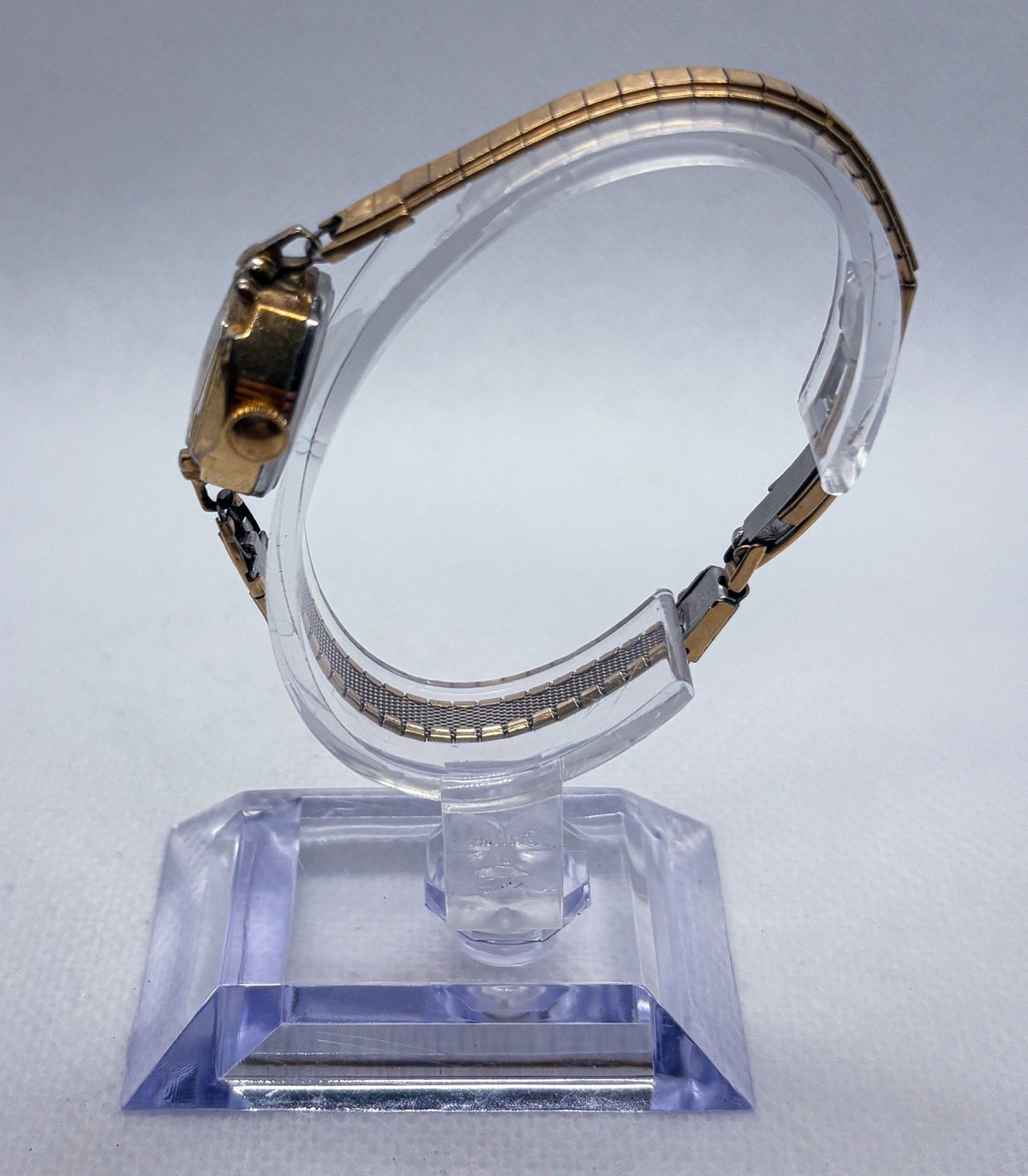 Vintage 1960s Waltham Ladies Cocktail Watch 17 Jewel Manual Wind 17mm Gold Tone