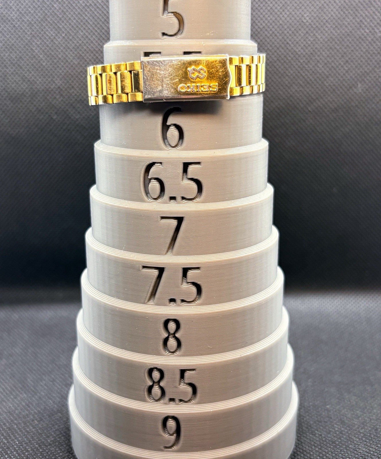 VTG 1991 Seiko SQ President Women's Watch Gold Fluted Bezel Day Date 3Y03-0169