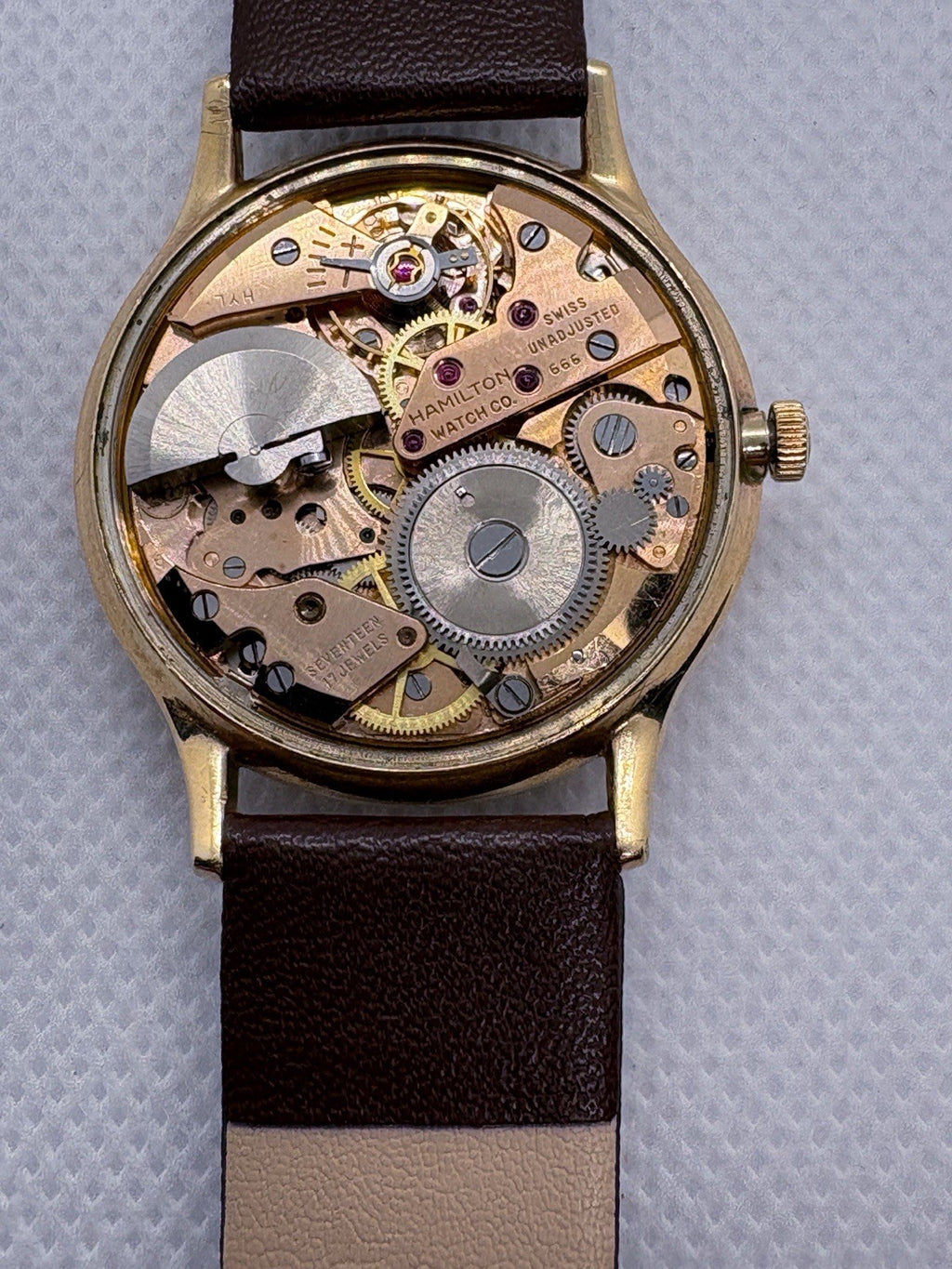 Vintage Hamilton Thin-O-Matic Cal 666 Micro Rotor Automatic Watch 10K GF Bezel