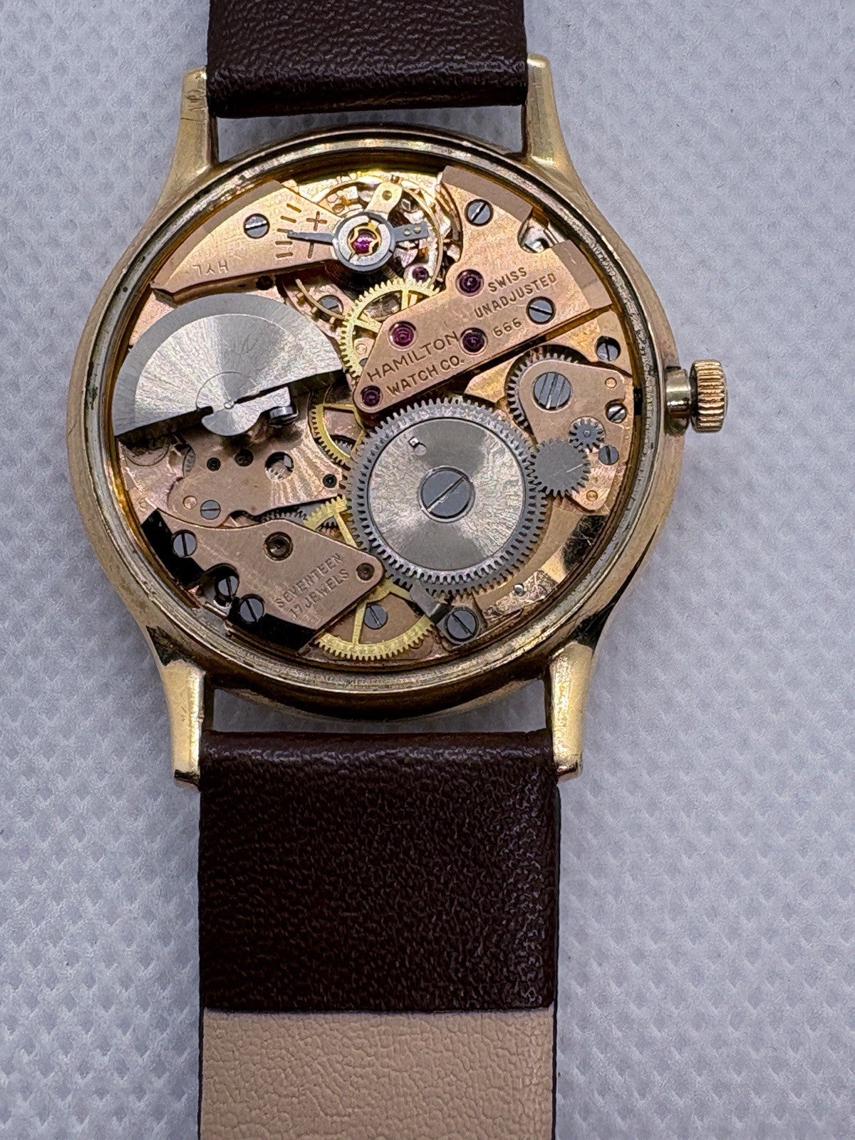 Vintage Hamilton Thin-O-Matic Cal 666 Micro Rotor Automatic Watch 10K GF Bezel