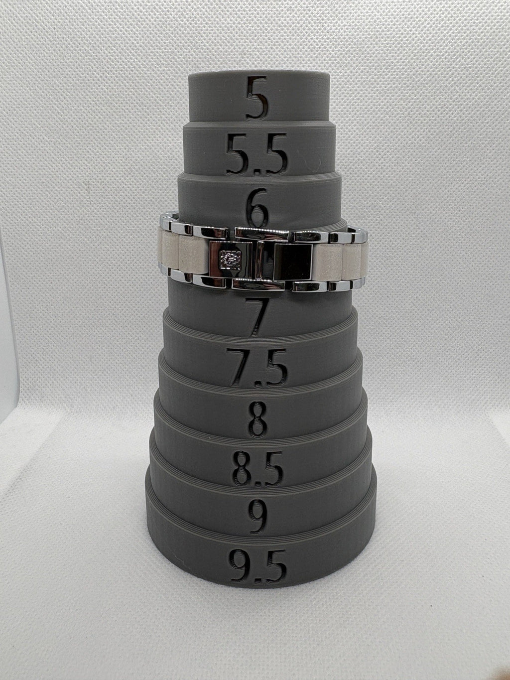Anne Klein Women's AK/1413LGSV Silver-Tone and Light Grey Resin Bracelet Watch