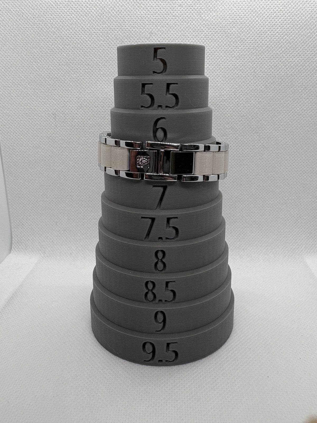 Anne Klein Women's AK/1413LGSV Silver-Tone and Light Grey Resin Bracelet Watch