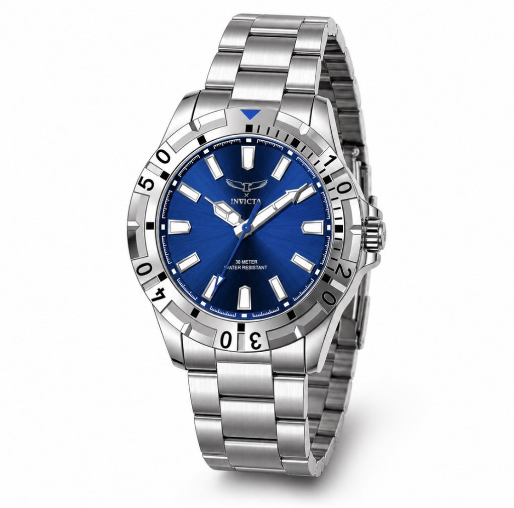Invicta Specialty I Men's Watch Silver 42mm Case Blue Dial Stainless Steel 69041