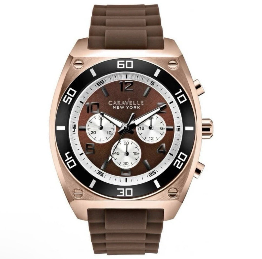 Caravelle New York By Bulova MEN'S CHRONOGRAPH SPORT WATCH MODEL 45A114