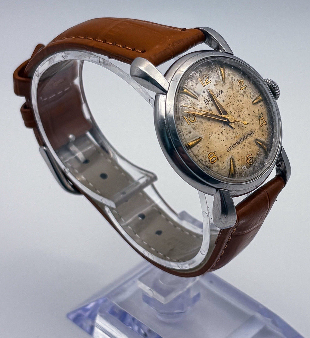 Vintage Bulova 1961 Watertite Selfwinding 10CSC 17J Automatic 32mm Watch Runs