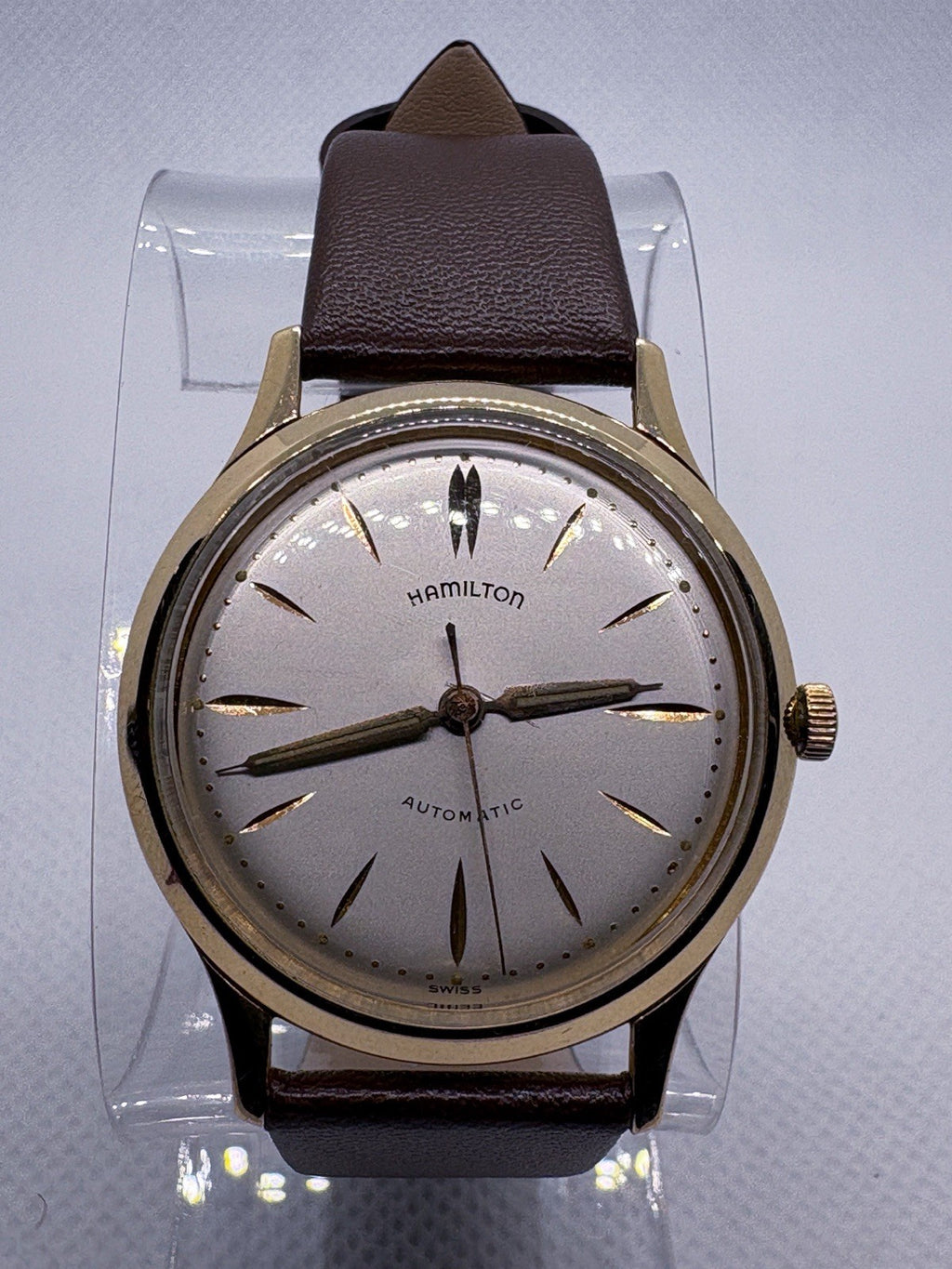 Vintage Hamilton Thin-O-Matic Cal 666 Micro Rotor Automatic Watch 10K GF Bezel