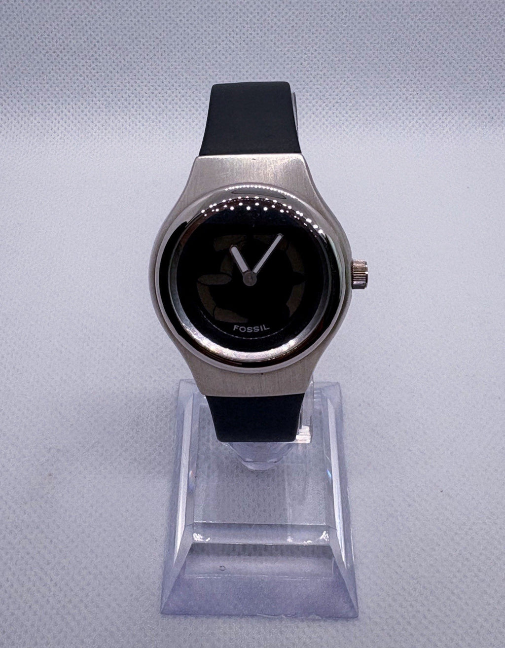 Vintage Fossil Big Tic JR-7874 Watch Animated LCD Dial Working New Silicone