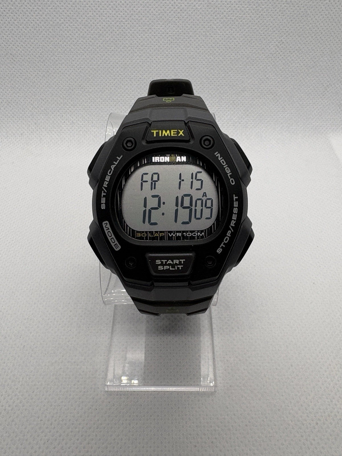 Timex TW5M09500 Men's Full Size Ironman Classic 30 Black Resin Band Watch