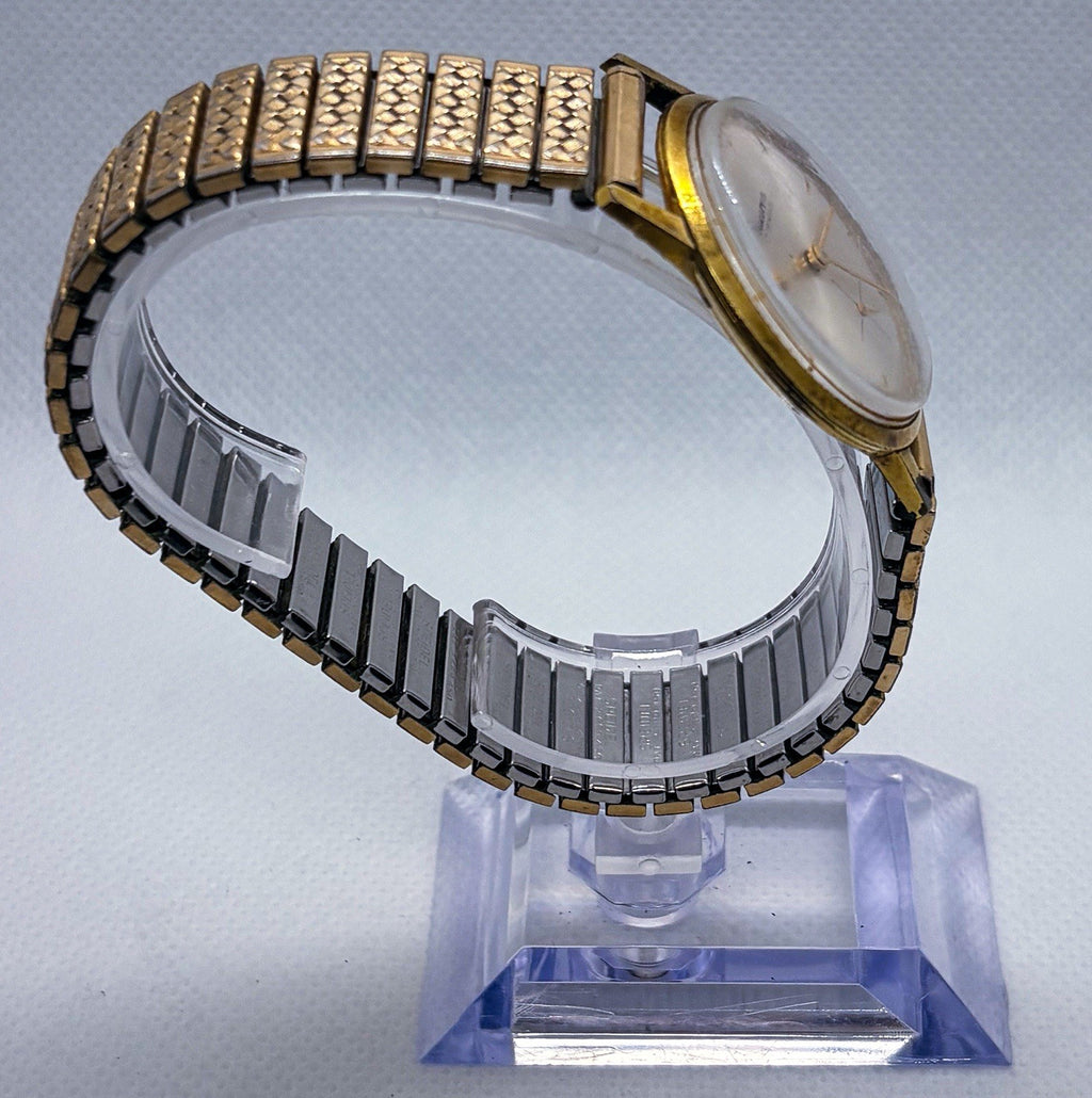 Vintage 1960s Lucerne 17 Jewels Sub Second Hand-Wind Watch Speidel Twist Band