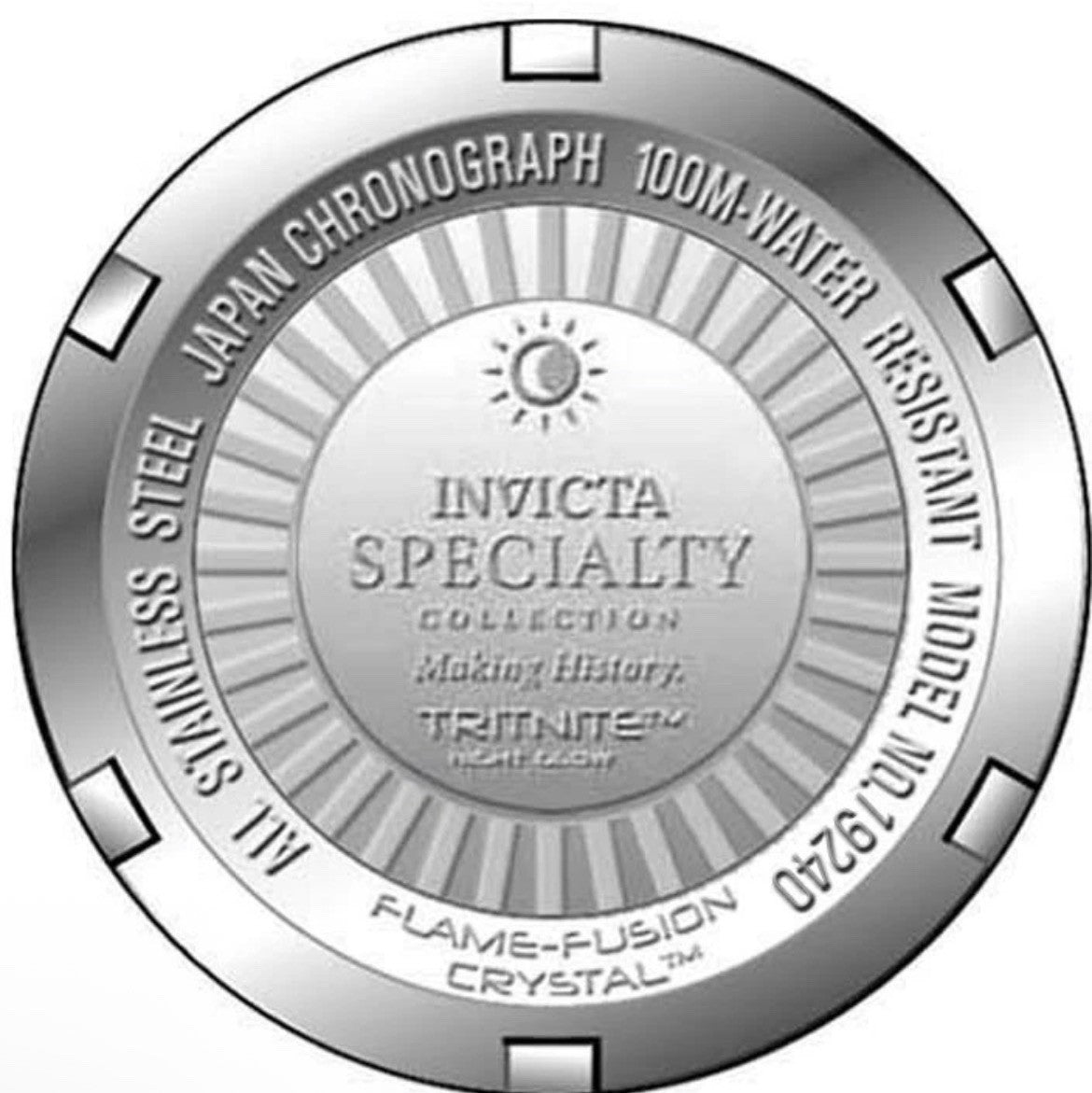 Invicta Men’s 19240 Specialty Chronograph 18K Gold Plated Stainless Steel Watch