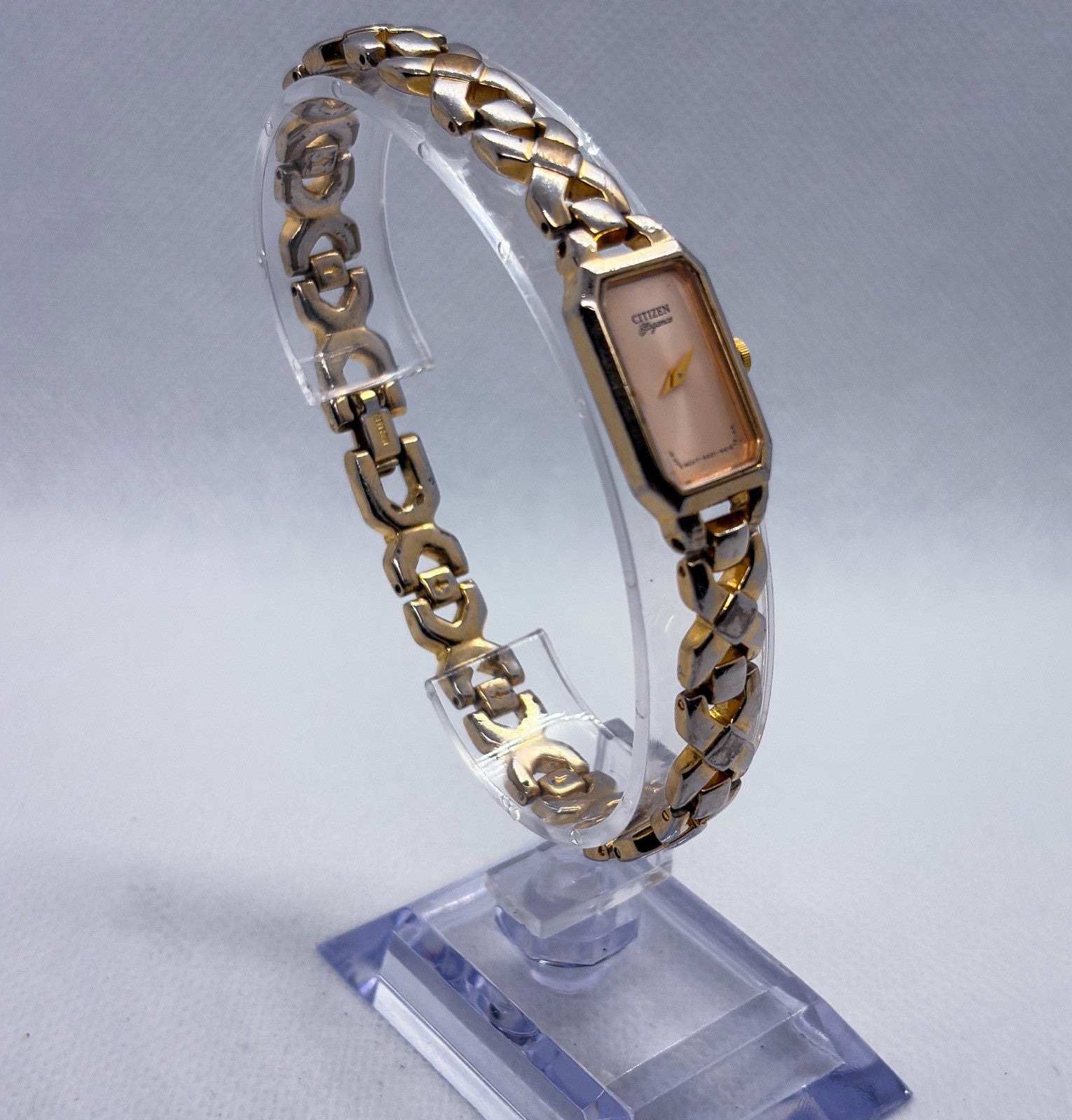 Vintage 1996 Citizen Elegance 5421-S49844 Two Tone Ladies Quartz Jewelry Watch