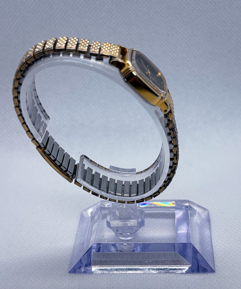 Vintage 1982 Seiko 5421-5011 Ladies Cushion Quartz Watch Speidel Expansion Band