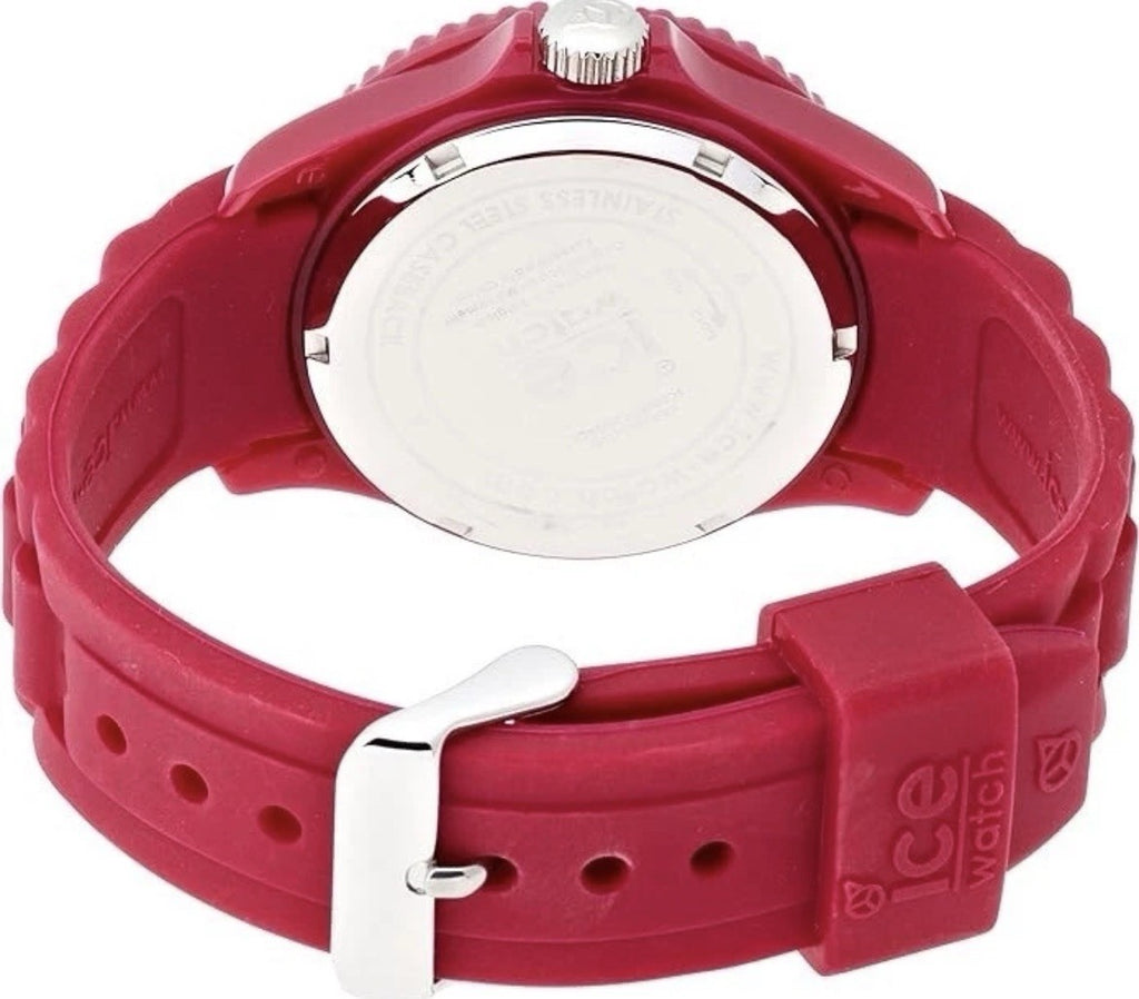 Ice Watch Sili Forever Wristwatch Red Date Dial Red Silicone Strap SW.CHE.B.S.12