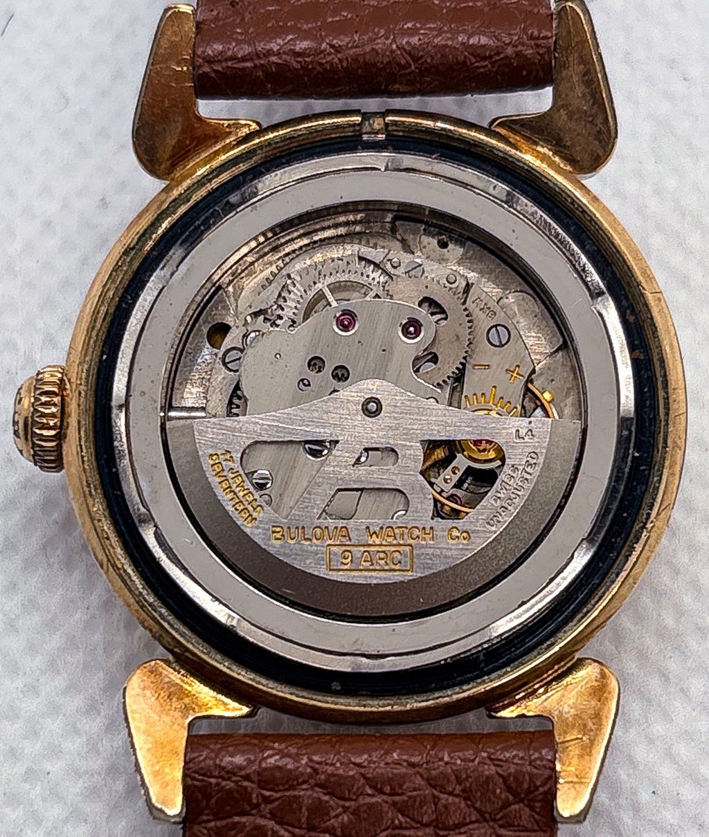 Vintage 1955 Bulova Automatic Watch 17J 9ARC Self Winding L5 Running Watertite