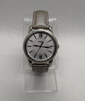 Timex Uptown Chic T2N683 Silver Tone Case 32mm Leather Band Women's Watch