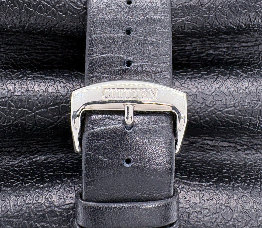 Citizen Eco-Drive Axiom Men’s Watch Black - Leather Band - 40mm Case AU1065-07E