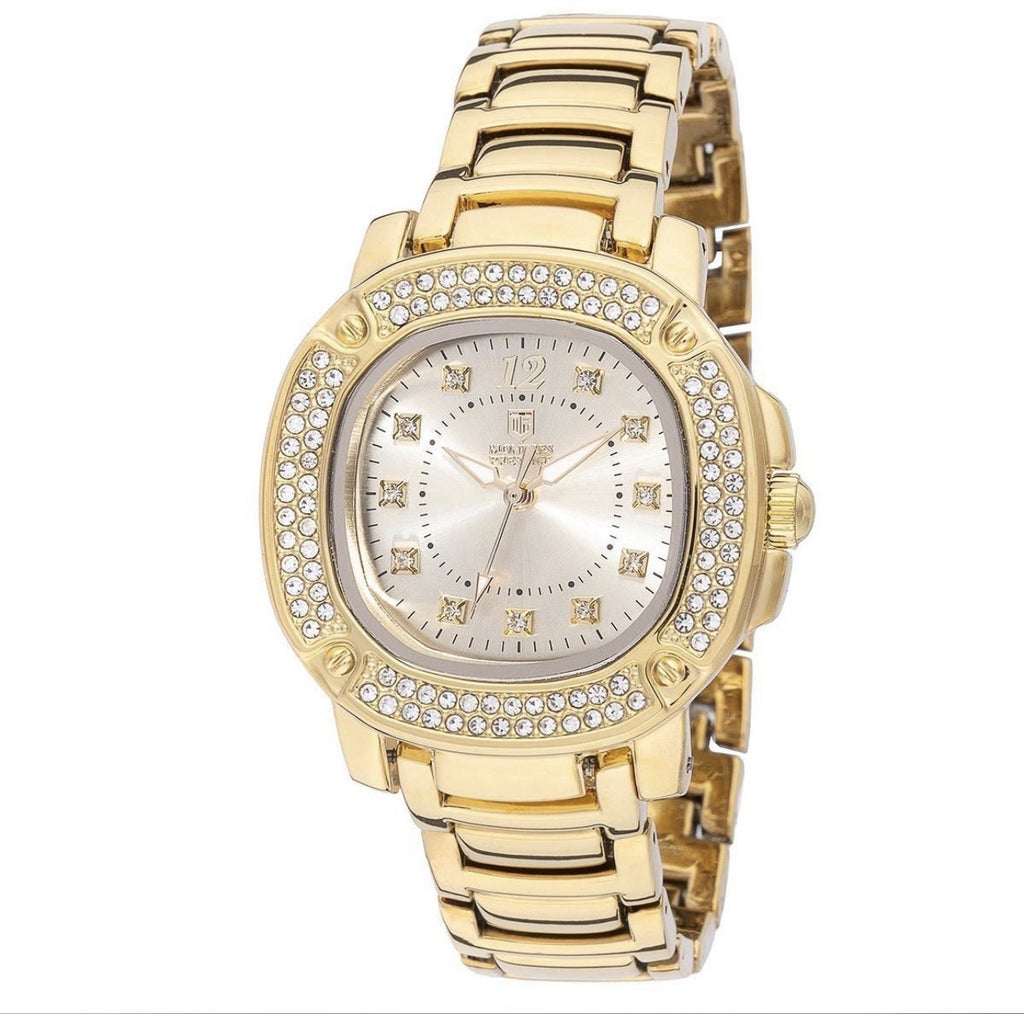 Montres Prestige X Invicta Women's Watch 35mm Yellow Gold Crystal (MPW-0188)