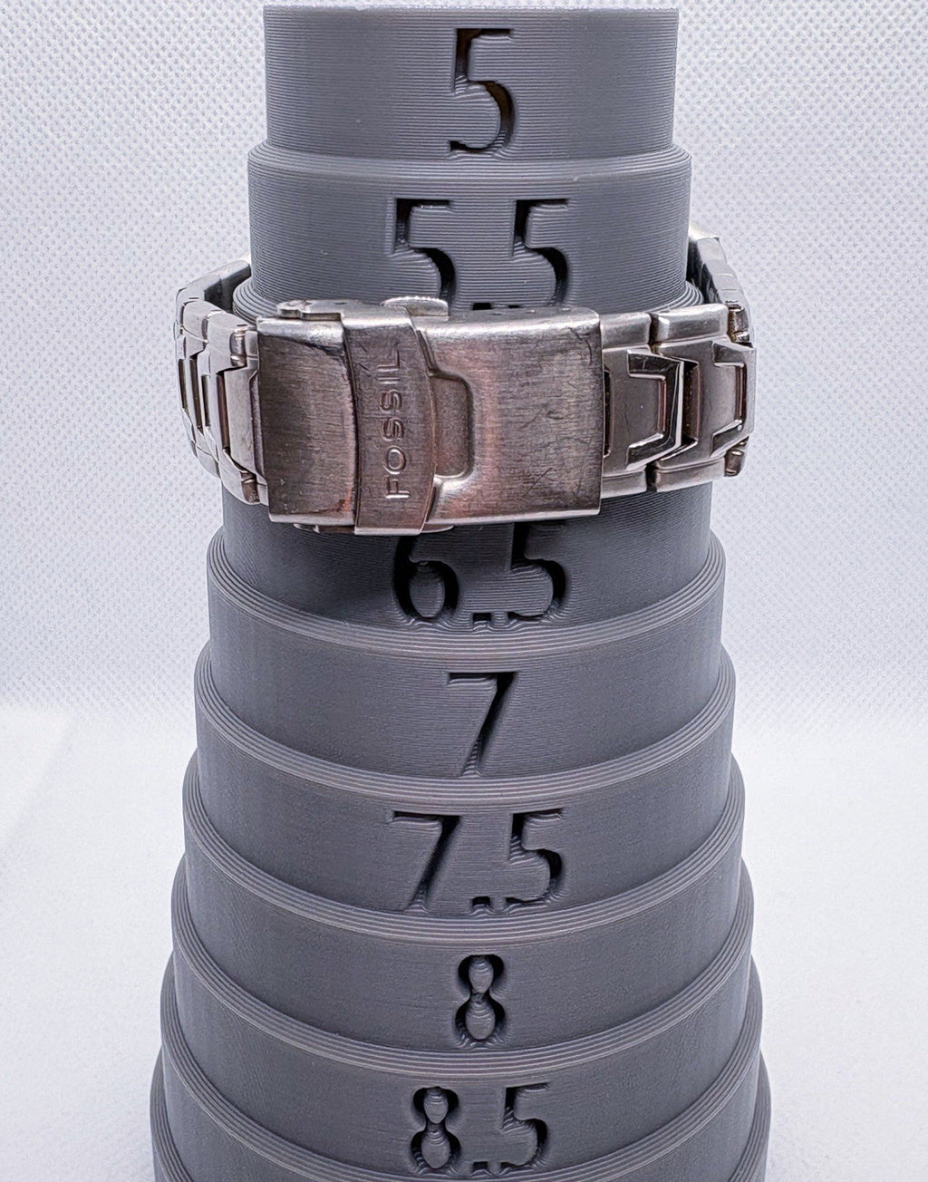 VTG Fossil Blue AM-3457 Women's Watch Blue Green Ombre Sunburst Dial 36mm Silver