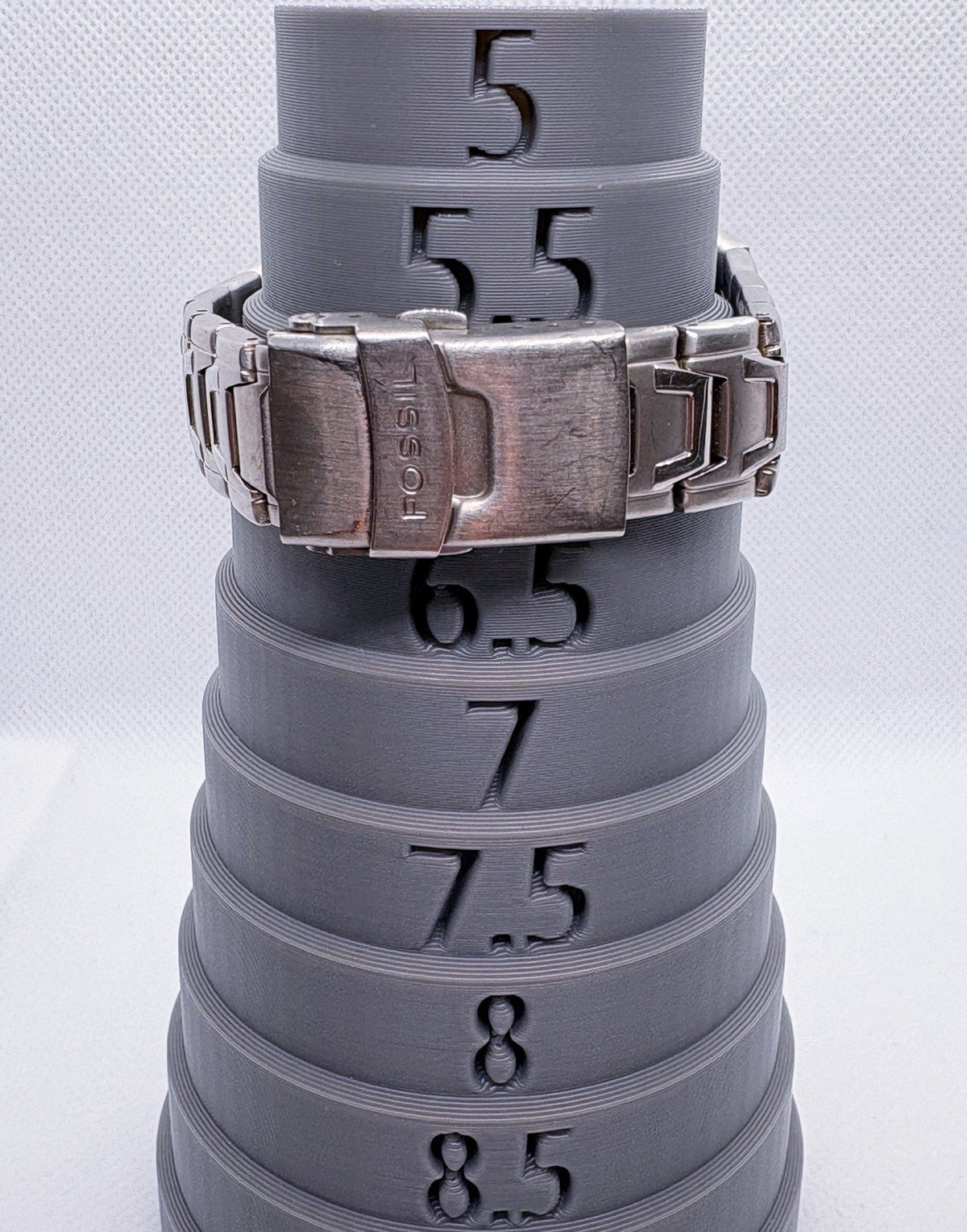 VTG Fossil Blue AM-3457 Women's Watch Blue Green Ombre Sunburst Dial 36mm Silver