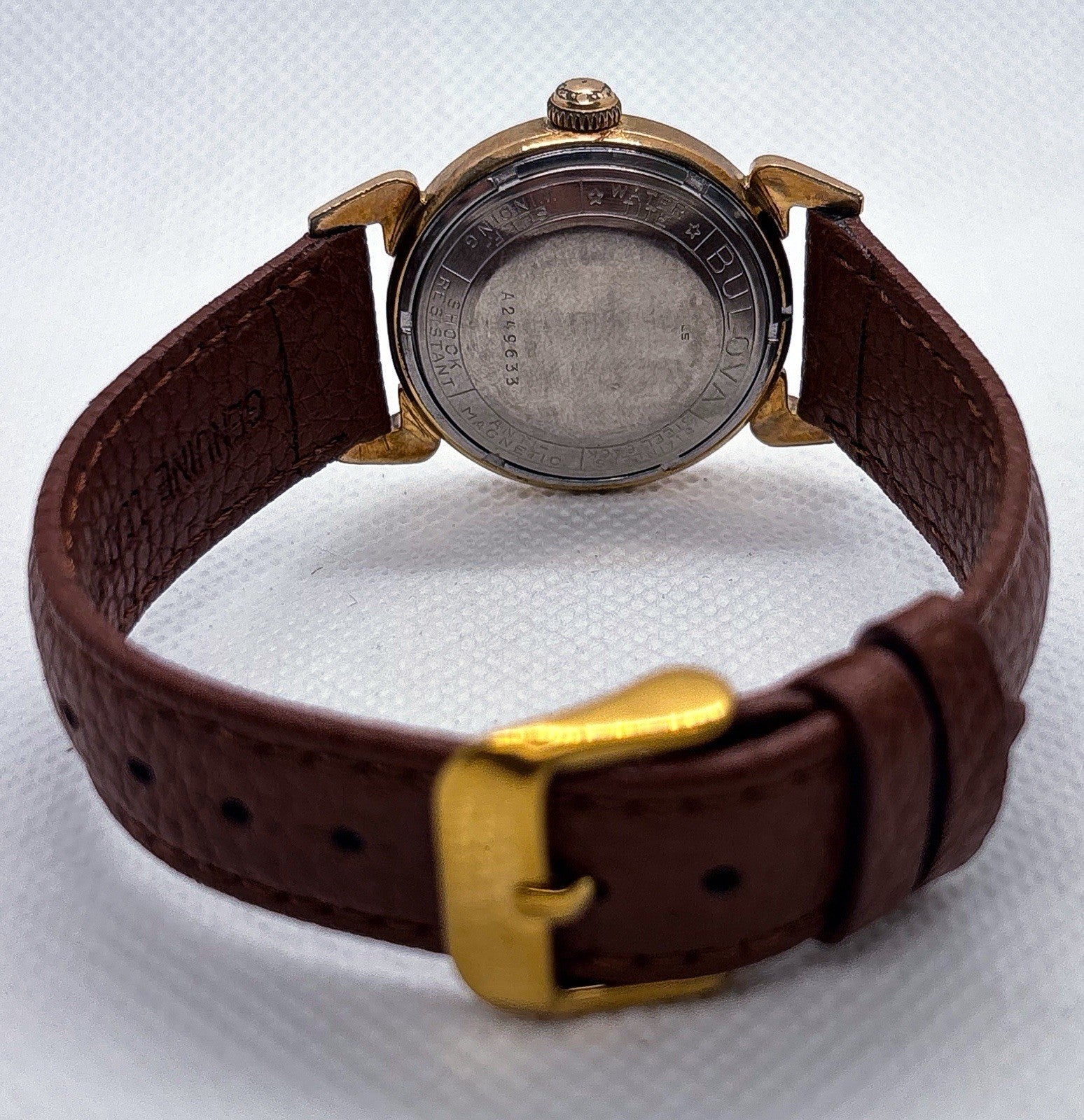 Vintage 1955 Bulova Automatic Watch 17J 9ARC Self Winding L5 Running Watertite