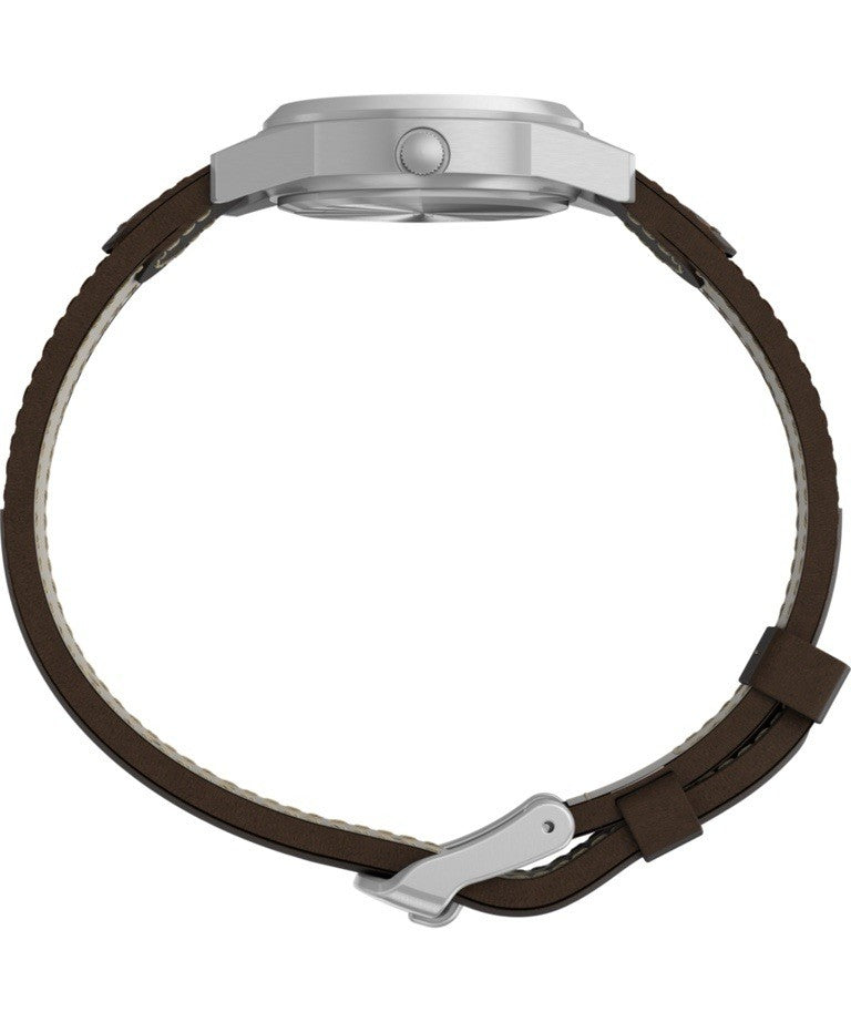 Timex Women's Expedition Metal Field Mini 26mm Watch Fabric Leather Strap T41181