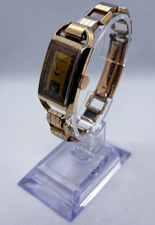 1939 Bulova American Eagle Hooded 10K GF 21J 7AP Manual Wind Vintage Men Watch
