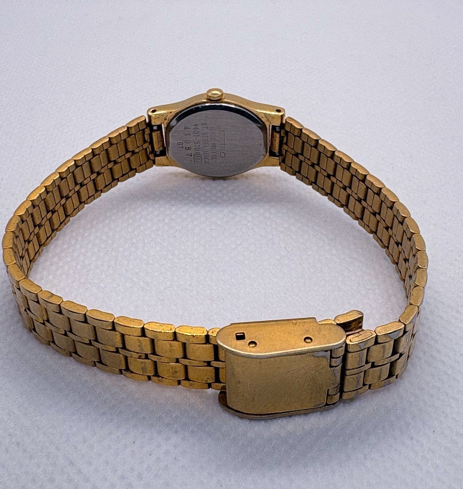 Vintage 1994 Seiko SX V401-5101 Gold Plated Ladies Quartz Watch 17mm RUNNING