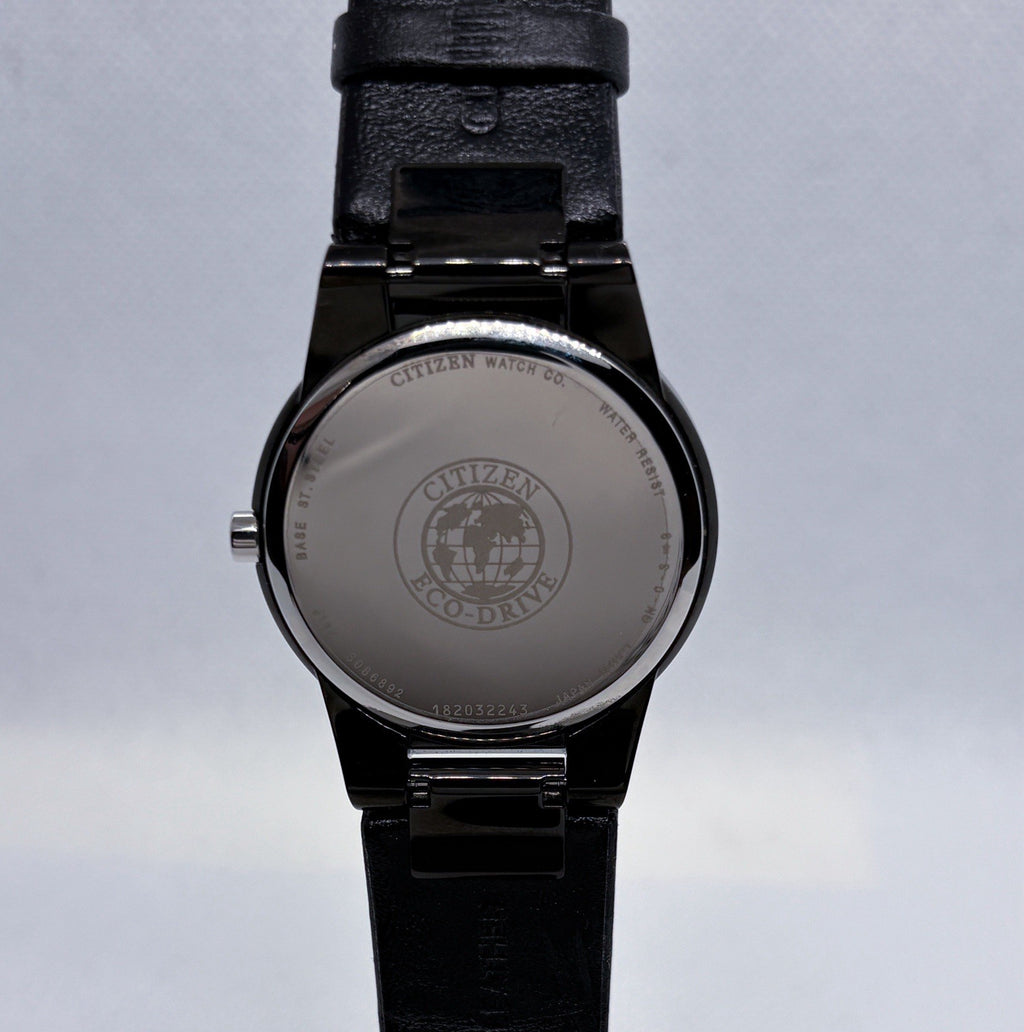 Citizen Eco-Drive Axiom Men’s Watch Black - Leather Band - 40mm Case AU1065-07E
