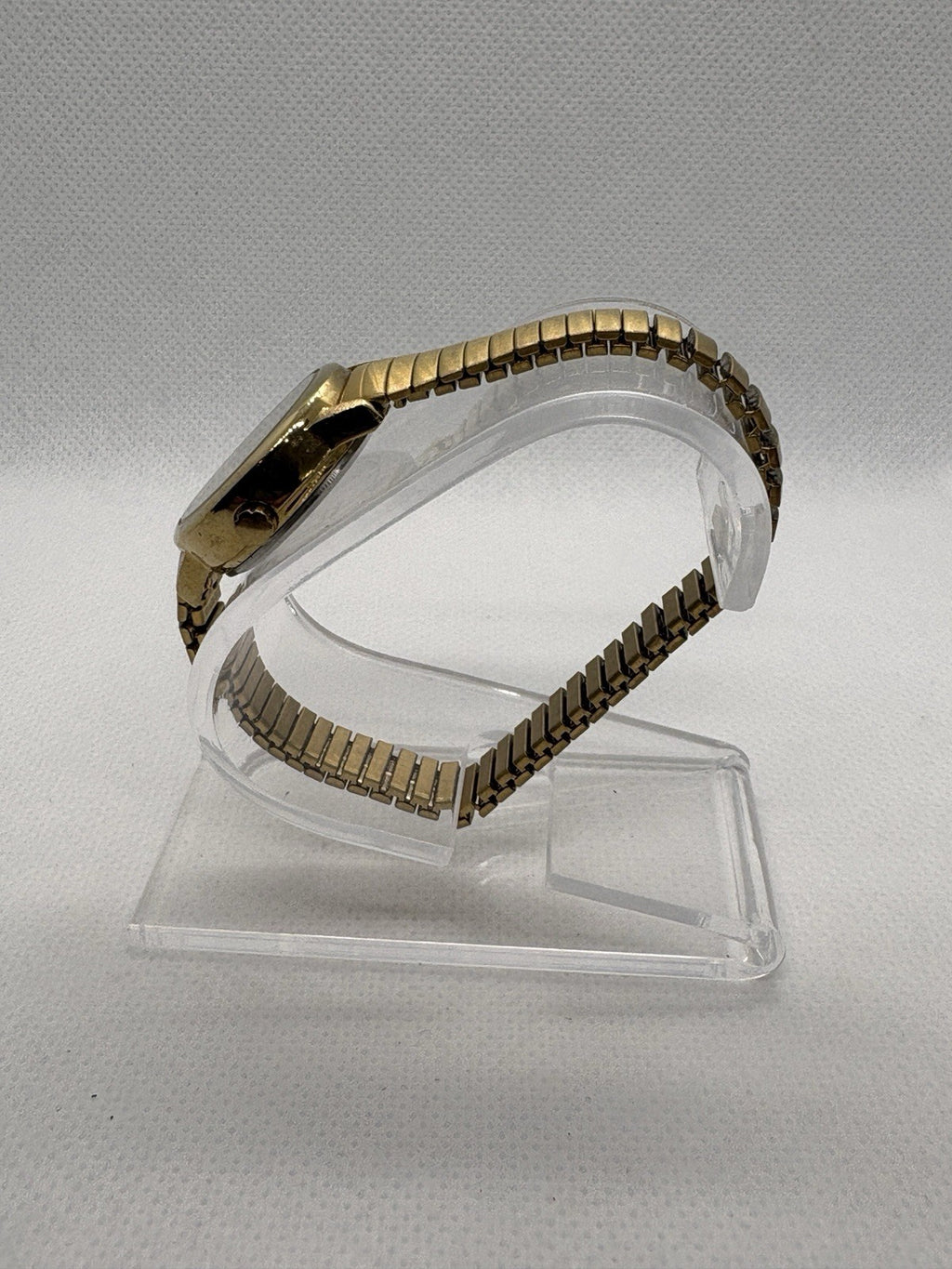 Timex Easy Reader Watch Women Indiglo 25mm Gold Tone Stretch Band New Battery
