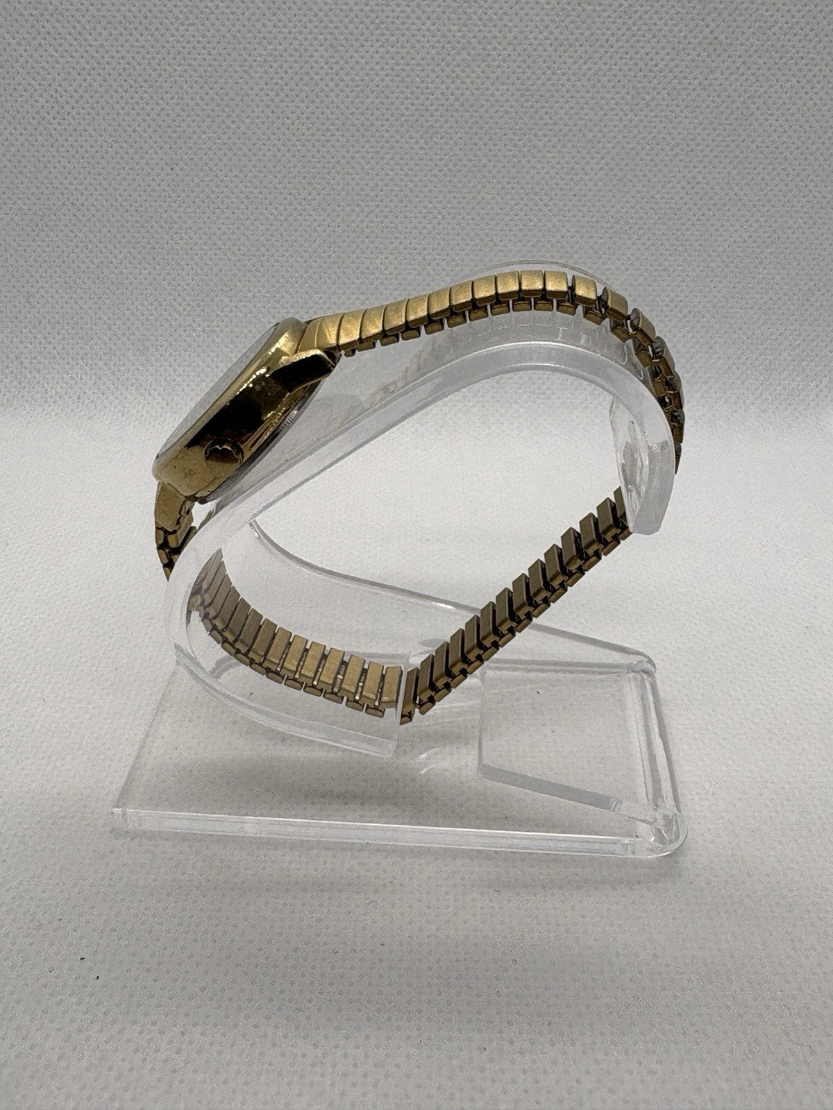 Timex Easy Reader Watch Women Indiglo 25mm Gold Tone Stretch Band New Battery