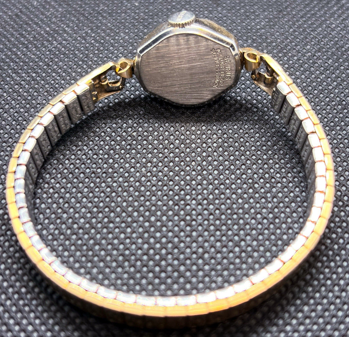 Vintage 1950s Benrus Cocktail Ladies 17J Hand Wind Watch 10K RGP Bezel CZ 25
