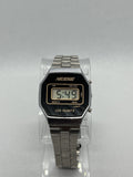 Vintage 1980s Nelsonic LCD Digital Calendar Watch Stainless Steel Working