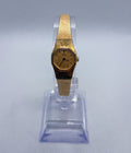 Vintage Seiko Quartz Ladies Watch Gold Tone Octagon 16mm Textured Dial 2C20-6519